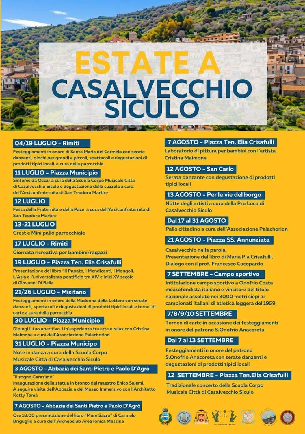 Programma Estate Casalvecchio 2026 Programma Estate Casalvecchio 2026 con eventi, spettacoli e manifestazioni estive