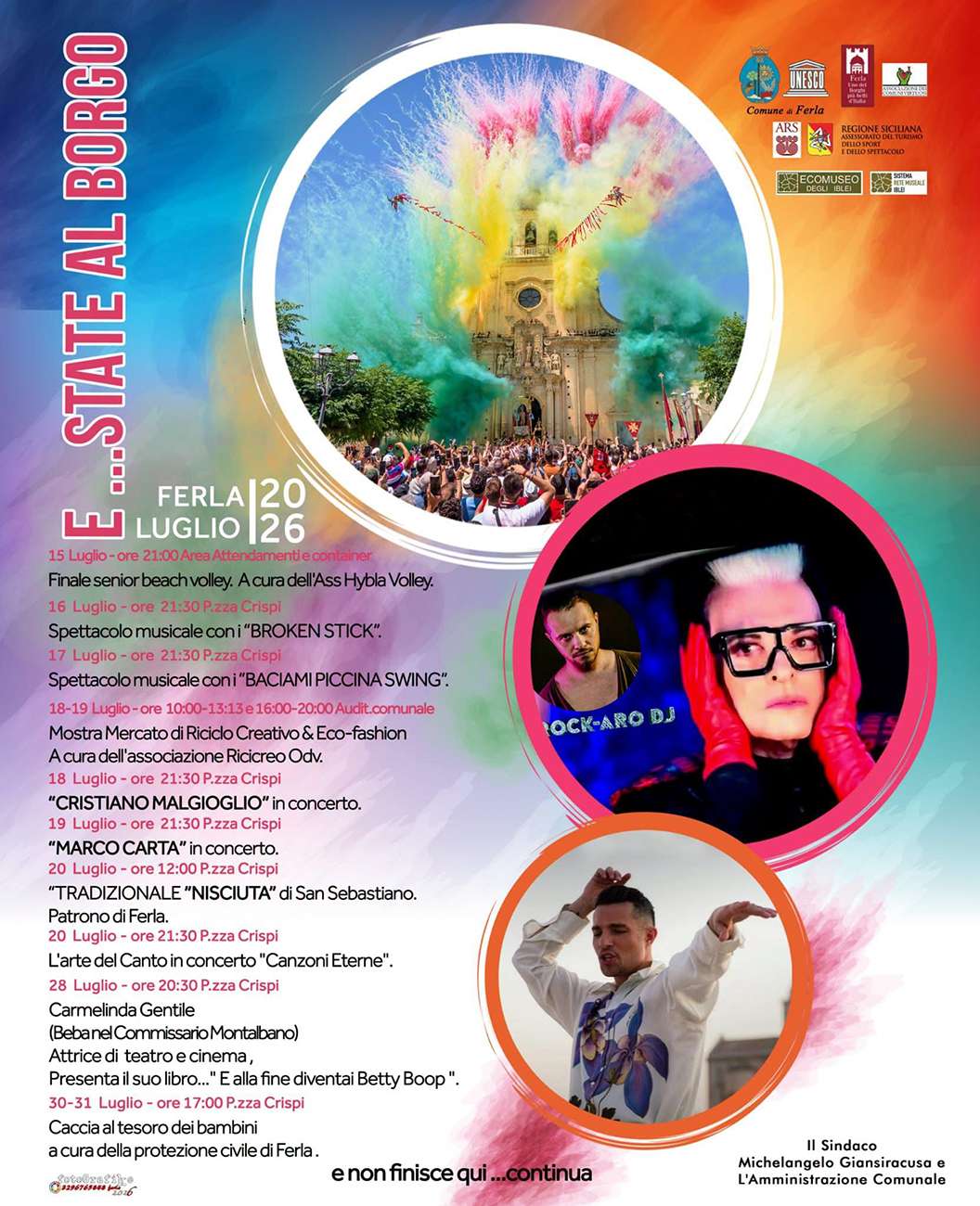 Programma Estate Ferla Luglio 2026 Programma Estate Ferla Luglio 2026 con eventi, spettacoli e manifestazioni estive