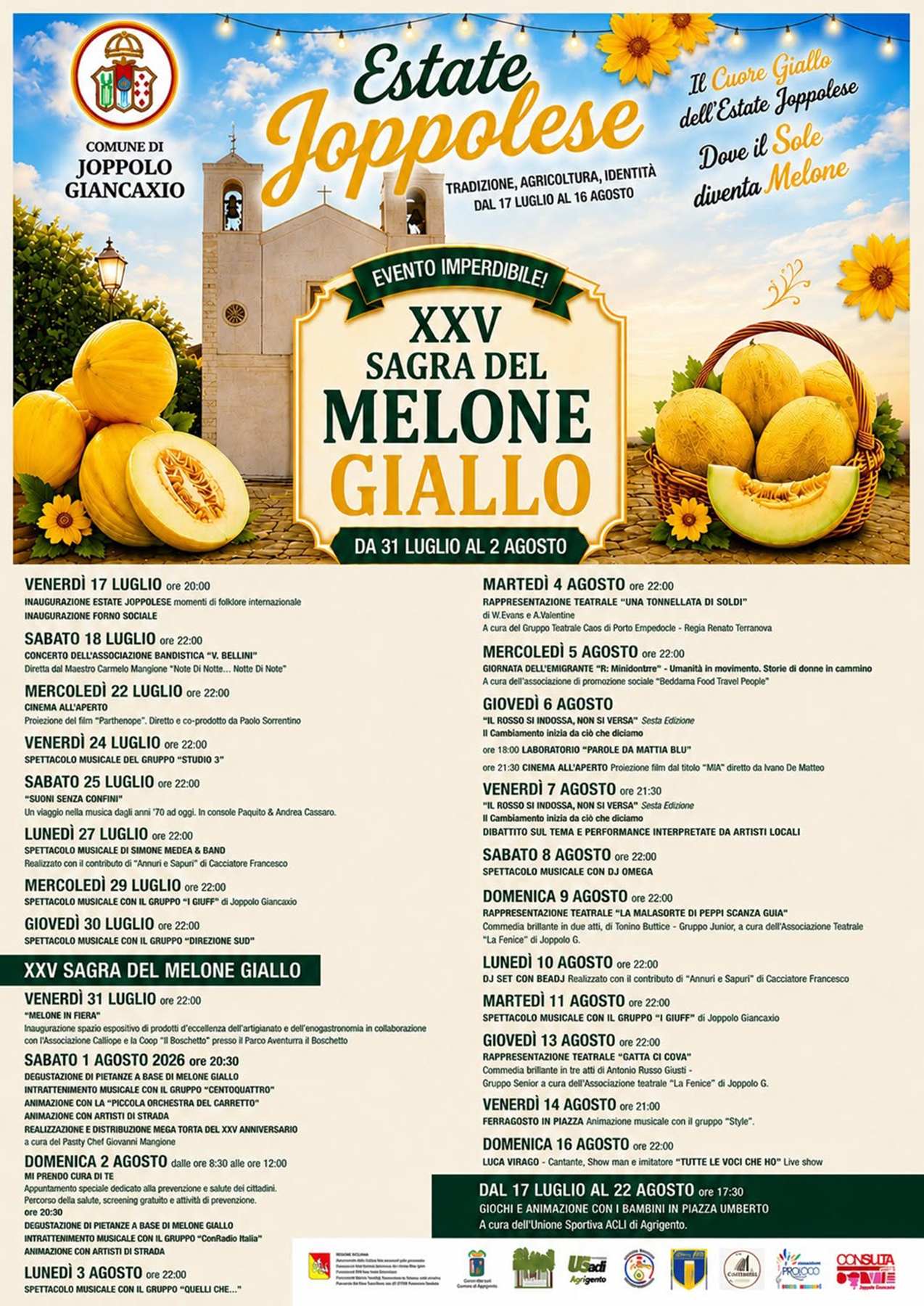 Programma Estate Joppolo Giancaxio 2026 Programma Estate Joppolo Giancaxio 2026 con eventi, spettacoli e manifestazioni estive