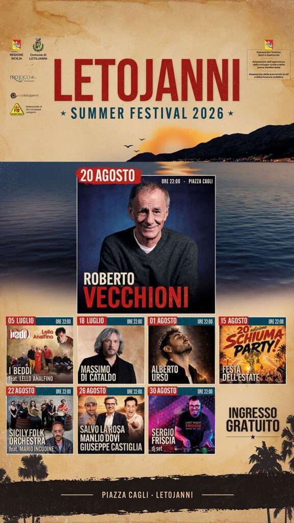 Programma Estate a Letojanni 2026 Programma Estate a Letojanni 2026 con eventi, spettacoli e manifestazioni estive