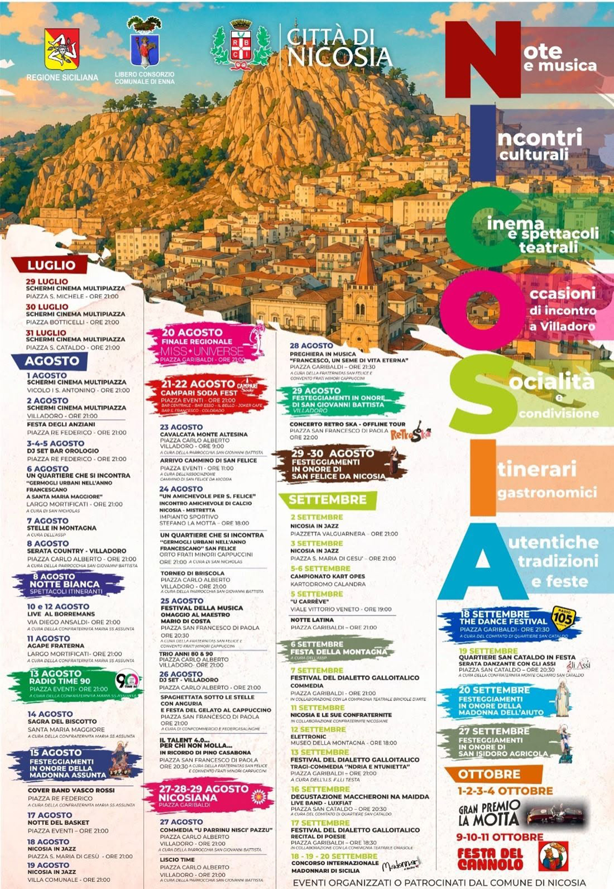 Programma Estate Nicosia 2026 Programma Estate Nicosia 2026 con eventi, spettacoli e manifestazioni estive