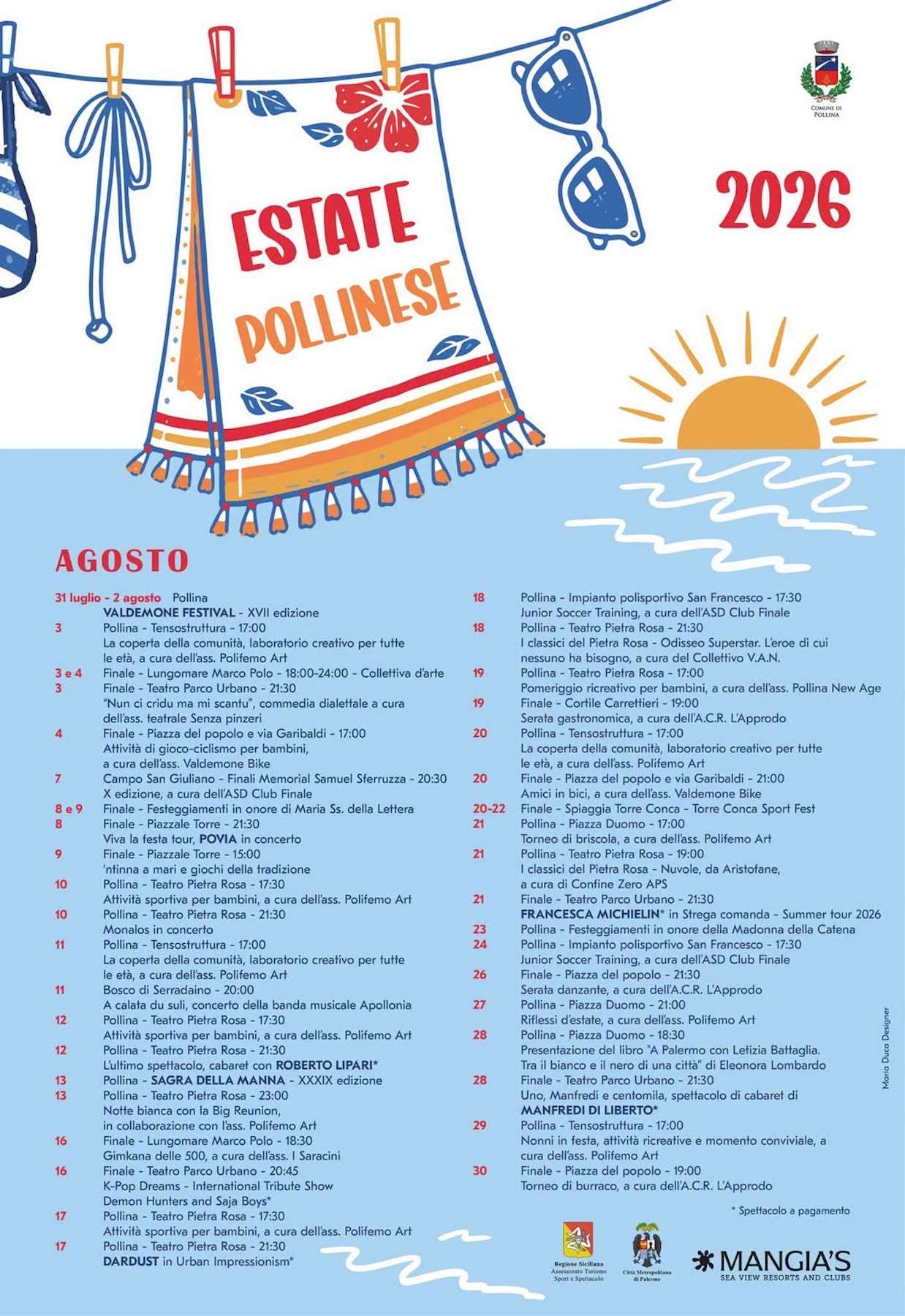 Programma Estate Pollina Agosto 2026 Programma Estate Pollina Agosto 2026 con eventi, spettacoli e manifestazioni estive