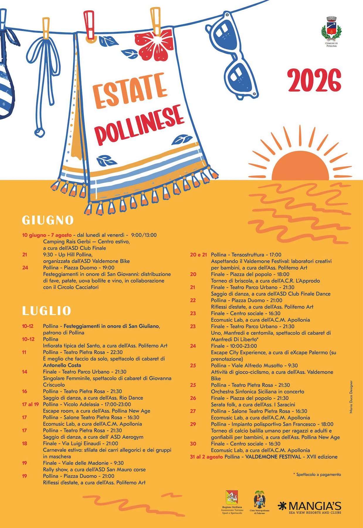 Programma Estate Pollina Luglio 2026 Programma Estate Pollina Luglio 2026 con eventi, spettacoli e manifestazioni estive